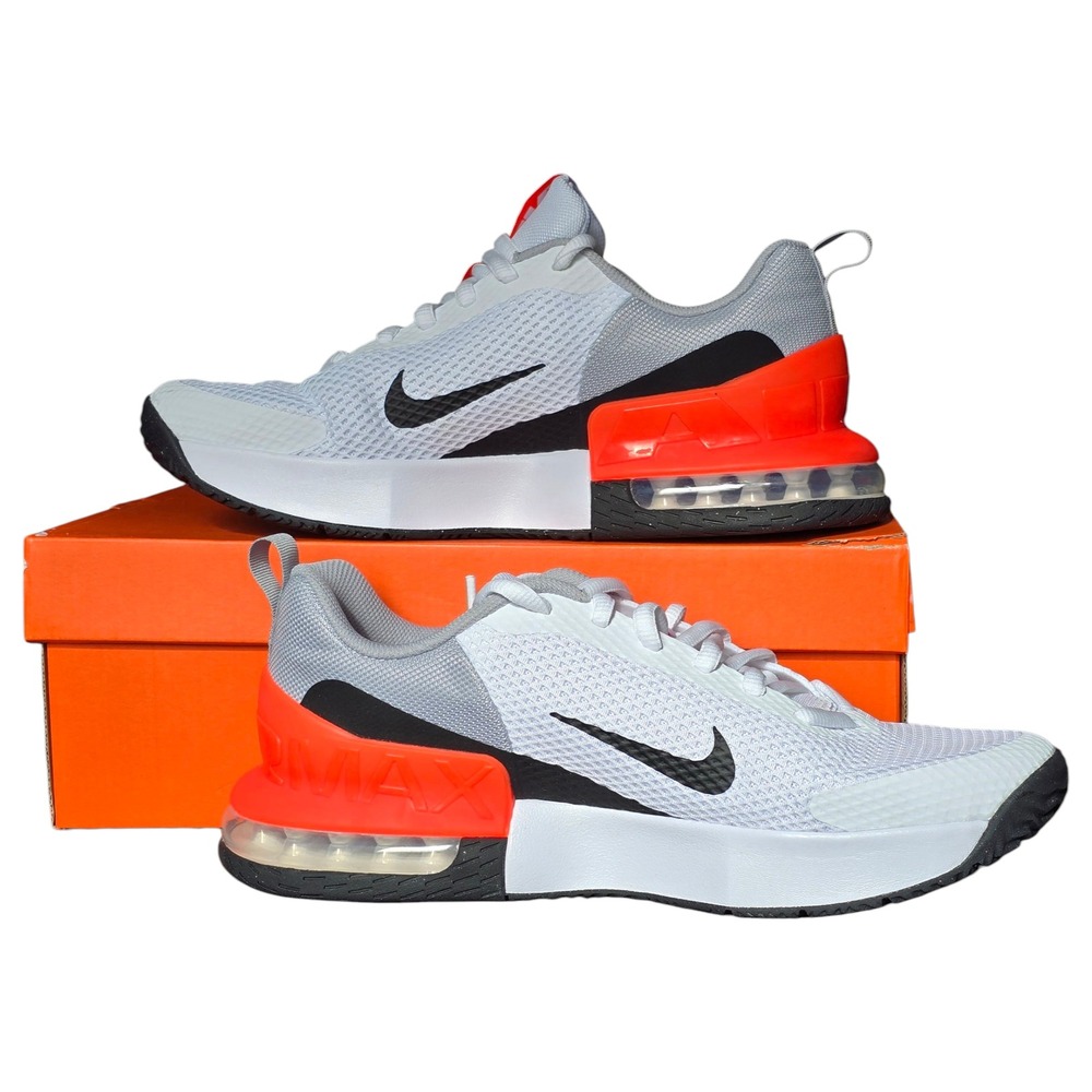 Nike Air Max‎ Alpha Trainers 6 Basketball Shoes White Black Red Orange Size 13